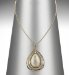 Marks and Spencers Gold Plated Catseye Tear Necklace