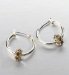 Gold Plated Glint Hoop Earrings