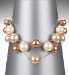 Gold Plated Mixed Faux Pearl Luster Necklace