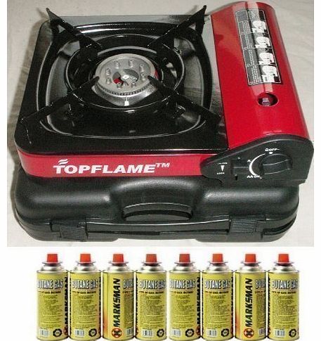 Marksman PORTABLE GAS COOKER STOVE   8 BUTANE GAS BOTTLES BBQ BARBEQUE CAMPING FISHING