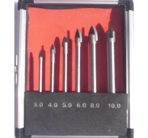 MARKSMAN TOOLS 6 PC PIECE GLASS AND TILE DRILL BIT SET KIT