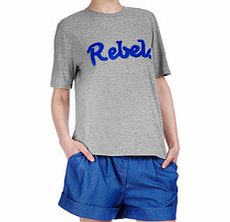 Markus Lupfer Rebel Ruffle Embroidery T Shirt