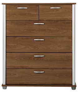Marlin 4 Wide 2 Narrow Drawer Chest - Walnut