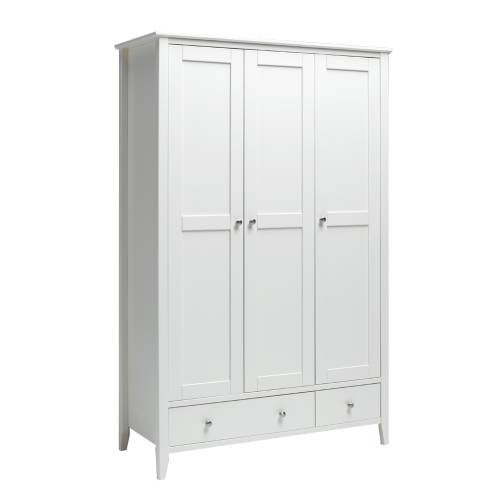 Marlow Painted Furniture Marlow Painted Triple Wardrobe - 1 1 Drawer