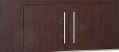 Marlow Sideboard Large Dark Wood Double Door Cupboard, Storage Drawer amp; Shelf