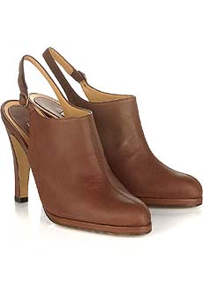 Marni Closed toe leather slingbacks