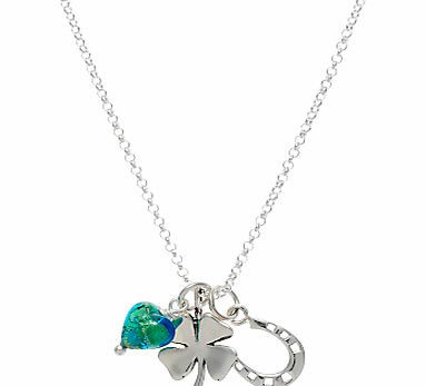 Martick Horseshoe Clover and Murano Heart