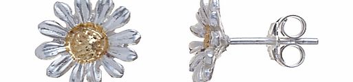 Martick Sterling Silver Daisy Stud Earrings,