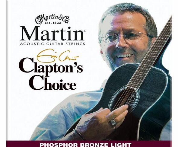 Martin Claptons Choice Acoustic Guitar Strings - Phosphor Wound (Light, .012 - .054)