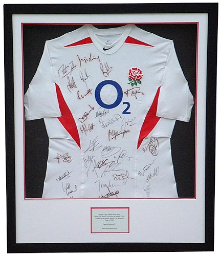 Martin Corry - England match shirt signed by the RWC squad