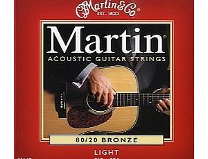 Martin M140 Acoustic Guitar Strings Set (Light)