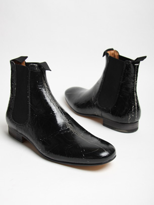 Cracked Leather Boots