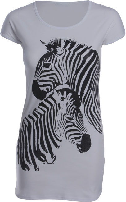 zebra print. Marty zebra print t-shirt