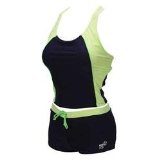 Maru Lucy Tankini - Navy and Lime