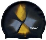 Maru Multi Silicone Swim Hat - Black and Gold