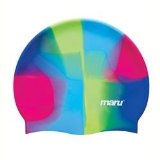 Maru Multi Silicone Swim Hat - Lime and Cerise