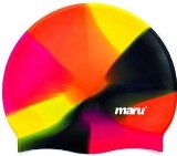 Maru Multi Silicone Swim Hat - Red and Yellow