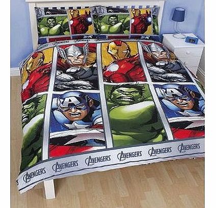 Marvel Avengers Assemble Reversible Duvet Set - Double
