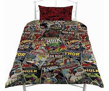 Marvel Comic Heroes Single Duvet