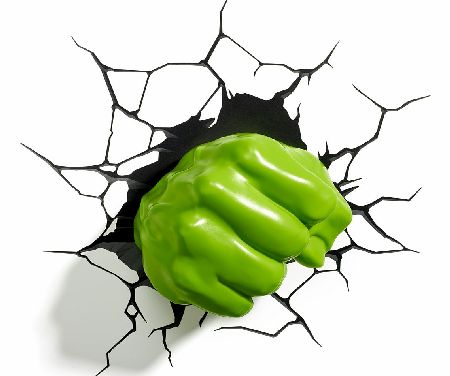 Marvel Comics 3D Hulk Fist Wall Light
