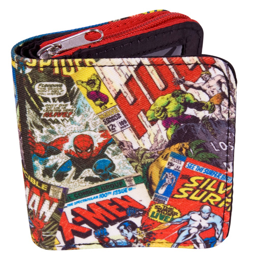 Comics Characters Zip Up Wallet