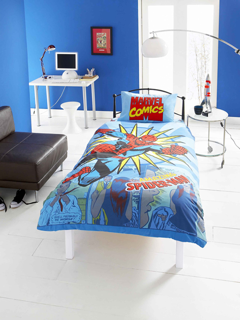 Marvel Comics Duvet Cover and Pillowcase `piderman`Design Bedding