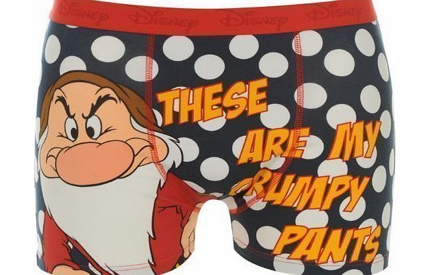 Marvel Dwarf Grumpy Disney Mens Boxershorts M