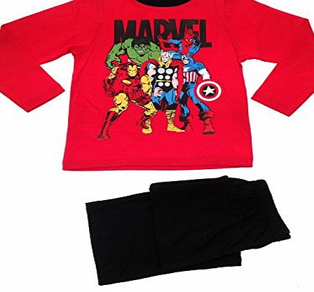 Kids Boys Pyjamas Marvel Avengers Pyjama Set 2 Piece Pjs Long Size 5 to 6 Years