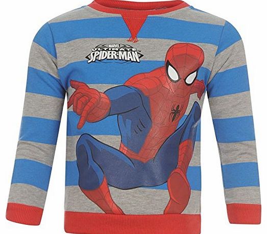 Marvel Kids Crew Sweater Infant Boys Spiderman 3-4 Yrs