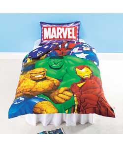 Marvel Single Duvet Cover Set