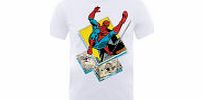 Marvel Spider-Man Block Mens T-Shirt - White