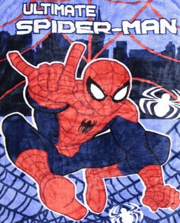 Marvel Ultimate Spiderman Spider-Man Plush Blanket Bedding Web