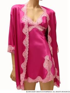 Mary Green Satin Doll Silk Satin Chemise with