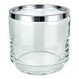 Glass and Silver Ice Bucket