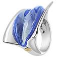 Masini Vanita`- Blue Murano Glass Ring