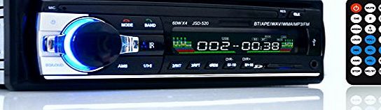 Masione Bluetooth Car Audio Stereo Masione Single Din FM USB SD Imput Aux Receiver USB Mp3 Radio Player Remote Control