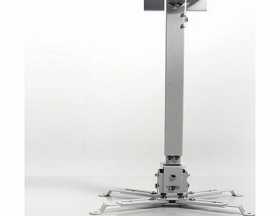 Masione Projector Ceiling Bracket Mount up to 30KG (White)