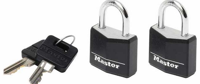 Master Lock 2 20mm Aluminium Padlocks