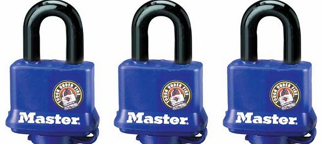 Master Lock 3 40mm Weather Resistant Padlocks