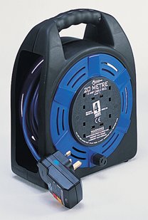 20-metre cable reel and RCD plug