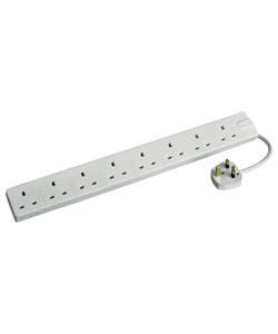 masterplug 8 Way Extension Lead