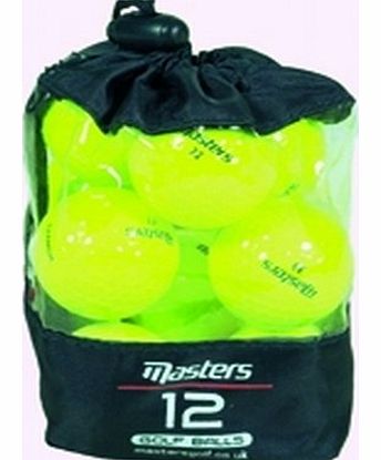 Masters 12 Ti Balls - Yellow