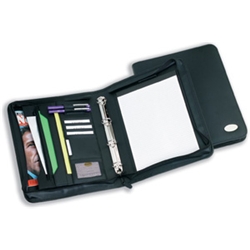 masters Folio Ring Binder Leather Look Quality