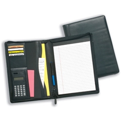 Masters Folio Zipped Leather-look with