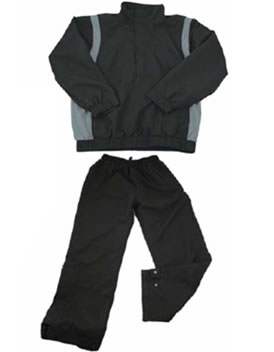 Masters Golf Junior Waterproof Suit Black/Silver