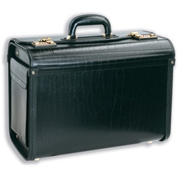 Pilots Case Bonded Leather with Side