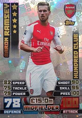 Match Attax 2014/2015 Aaron Ramsey Hundred 100 Club 14/15