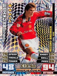 Match Attax 2014/2015 David Beckham Record Breaker 14/15