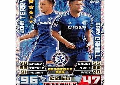 Match Attax 2014/2015 John Terry / Gary Cahill 14/15 Duo Card