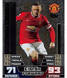 Match Attax 2014/2015 Wayne Rooney 14/15 Gold Limited Edition